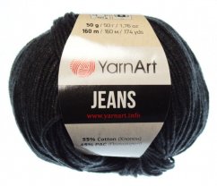 Jeans 28 antracitová YarnArt