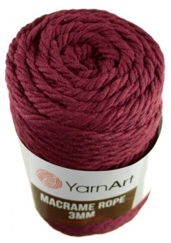 Macrame Rope 781 vínová 3 mm