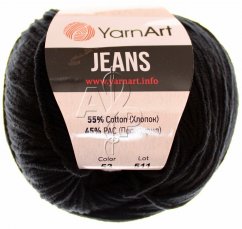 Jeans 53 černá YarnArt