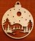 Dřevěná ozdoba k zavěšení  typ 9