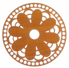 Dřevěné víko na košík - Velikost: 20 cm HDF deska TŘEŠEŇ kruh typ B3
