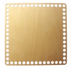 Dno na košík ČTVEREC 25X25 cm Přírodní překližka  typ F4
