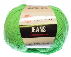Jeans 60 neonově zelená  YarnArt
