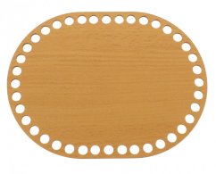 Dno na košík ovál 20X15 cm BUK typ D33