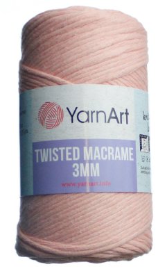 Twisted Macrame 3mm příze   č. 767 lososová