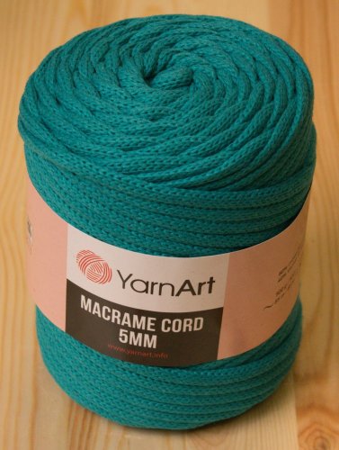 Macrame Cord 5 mm  barva  783 smaragdová