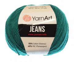 Jeans 63 smaragdová YarnArt