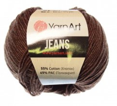 Jeans 70 hnědá  YarnArt