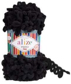 Alize Puffy Fine 60 černá