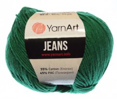 Jeans 52 zelená YarnArt