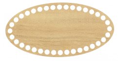 Dno na košík ovál 20X10 cm DUB II typ D21