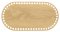 Dno na košík ovál 30x15 cm DUB II typ D24