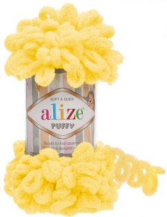 Alize Puffy  216  sytě žlutá