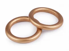 Dřevěný barevný kroužek zlatá Vnitřní průměr: 50 mm vnější Ø70 mm cena za kus