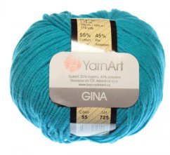Jeans 55 tyrkysová YarnArt