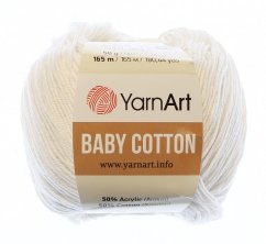 Baby Cotton  YarnArt 400 bílá