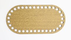 Dno na košík ovál 20X10 cm Dub Zlatý typ D20
