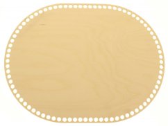 Dno na košík ovál 40x30 cm Přírodní překližka typ D30