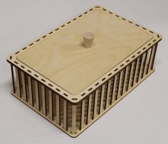 Konstrukce pro vyplétané košíky s víkem 32x20x10cm  typ H3