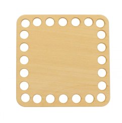 Dno na košík ČTVEREC 10X10 cm Přírodní překližka  typ F1