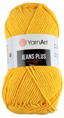 Jeans Plus 35 žlutá YarnArt