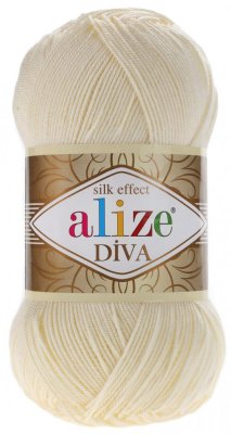 Alize Diva 01 tmavší  smetanová