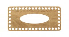 Víko na kapesníky obdélník 22X10 cm DUB II typ E22