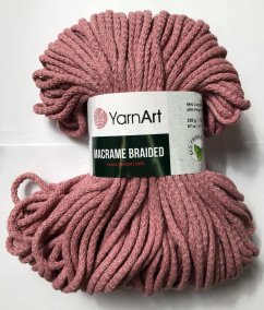 Šňůry Macrame Braided příze č792 YarnArt  starorůžová