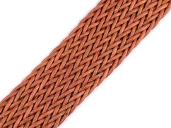 Splétaný popruh béžová tmavá šíře 50 mm