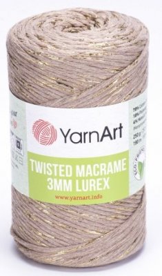Twisted Macrame Lurex 3mm příze  768