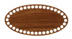 Dno na košík ovál 20x10 cm OŘECH typ D21