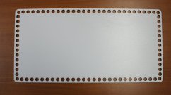 Dno na košík obdélník 40X20 cm BÍLÁ typ E33