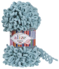 Alize Puffy Fine 414 azurová