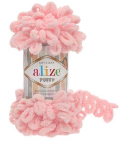 Alize Puffy  638 světle lososová