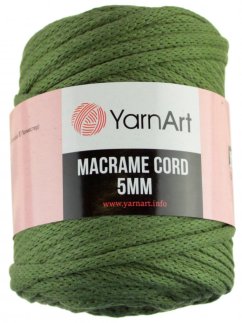 Macrame Cord 5 mm 787 olivová