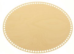 Dno na košík ovál 40x30 cm Přírodní překližka typ D31