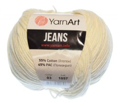 Jeans 03 smetanová  YarnArt