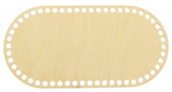 Dno na košík ovál 30x15 cm Přírodní překližka typ D24