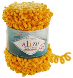 Alize Puffy Fine Ombre Batik  7278 žlutá