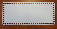 Dno na košík obdélník 30X15 cm BÍLÁ typ E24
