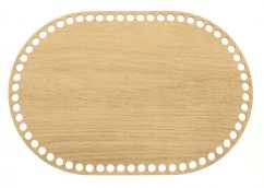 Dno na košík ovál 30X20 cm DUB II typ D32