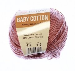 Baby Cotton  YarnArt 419 starorůžová