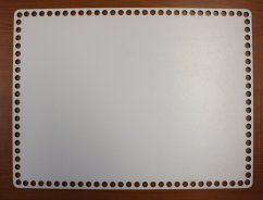 Dno na košík obdélník 40X30 cm BÍLÁ  typ E35
