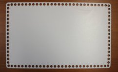 Dno na košík obdélník 40X25 cm BÍLÁ typ E34