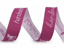 Vzorovka handmade šíře 16 mm starorůžová tmavá