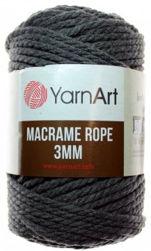 Macrame Rope 3 mm - Materiál složení - 60% Bavlna - 40% Viskóza a Polyester