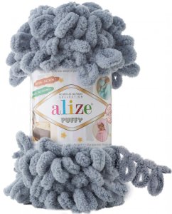 Alize Puffy 428 středně šedá