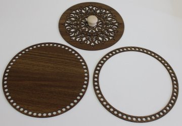 Set prstenec + dno + víko + knopka 25 cm