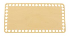Dno na košík obdélník 24X12 cm Přírodní překližka  typ E36