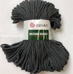 Šňůry Macrame Braided příze  758 YarnArt  tmavě šedá